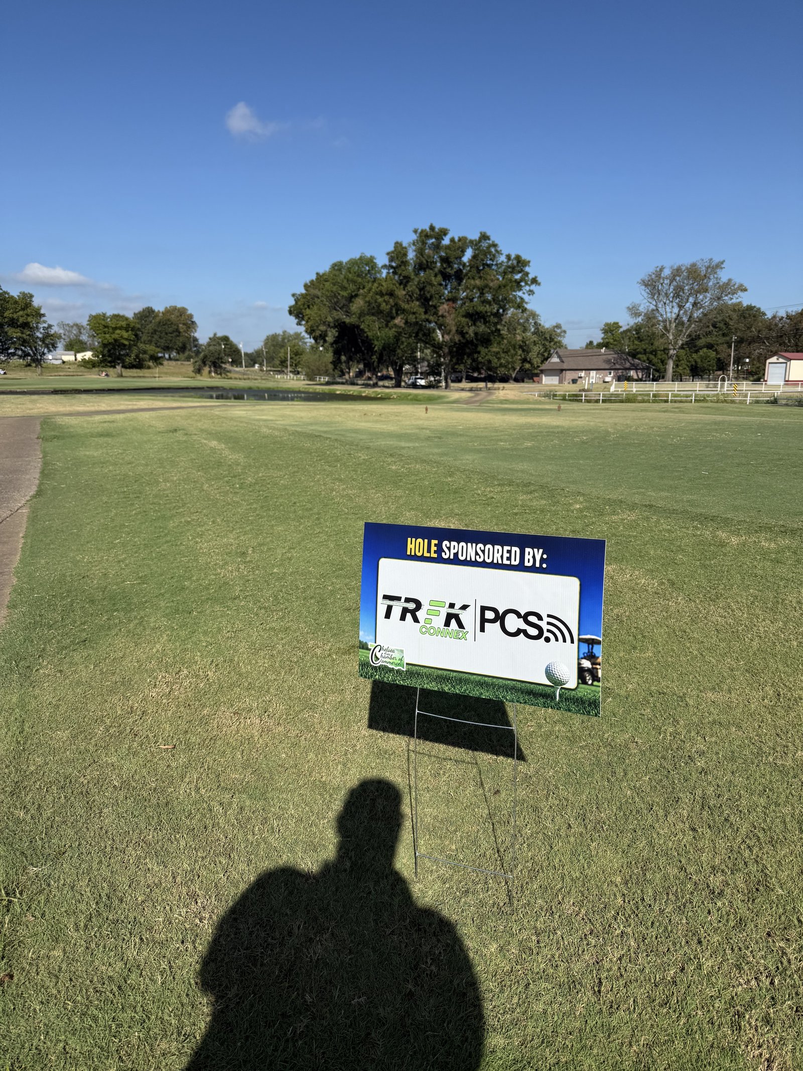 Hole sponsored by TREK Connex and PCS at the Chris Bennett Memorial Golf Tournament